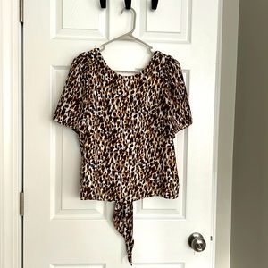 Animal print blouse from Banana Republic. Size small
